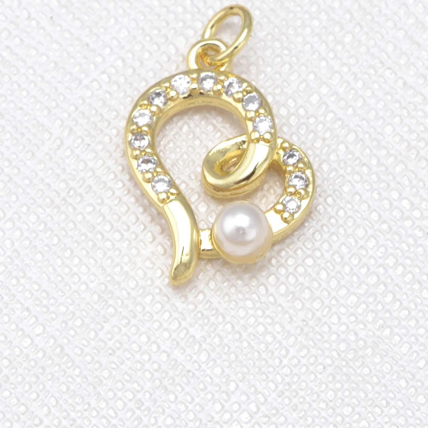 13Pcs Brass Zircon Pearl Pendant DIY Jewelry Earring Necklace Making Supplies Heart Star Bow Moon Charm High Quality Accessories