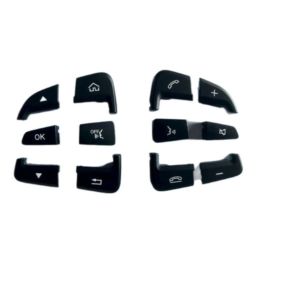 

Кнопки управления на руле для Mercedes C-Class, улучшение интерьера автомобиля, черный, коричневый, износостойкий АБС-пластик