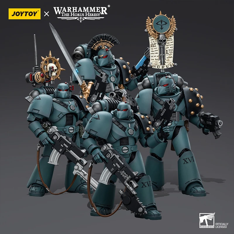 JOYTOY Warhammer The Horus Heresy Action Figure 1/18 Scale Sons of Horus MKVI Team Articulated Military Model Doll Toys Ornament