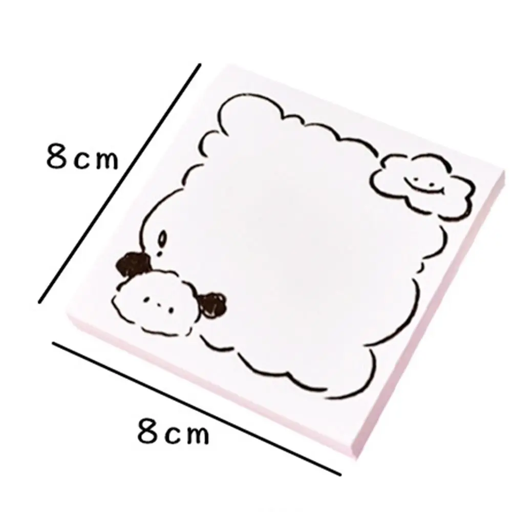 Creative White Sticky Notes Daily To Do High Appearance Level Cute Message Paper Ins Simple Cartoon Sticky Notes Student