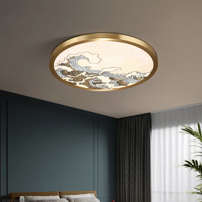 Ultra-thin LED Ceiling Lights For Living Room New Enamel Restaurant Study Ceiling Lamp Creative  Bedroom Decor led Light Fixture