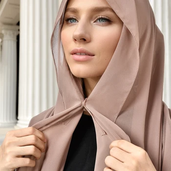 Hijab instantané en mousseline de soie avec boucle magnétiqu...