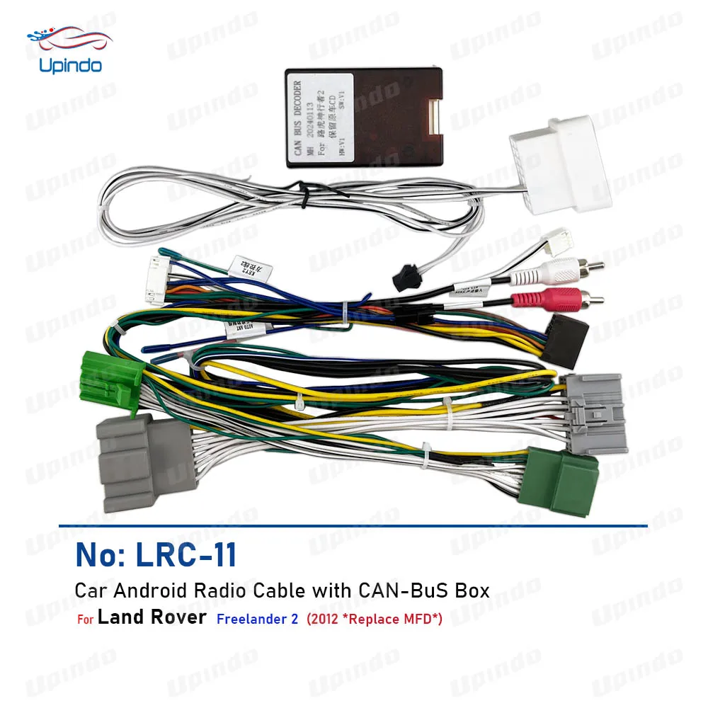 

16-pin Android Car Radio Wiring Harness CAN Bus Adapter Head Unit Cable Power Connector Socke for Land Rover Freelander 2
