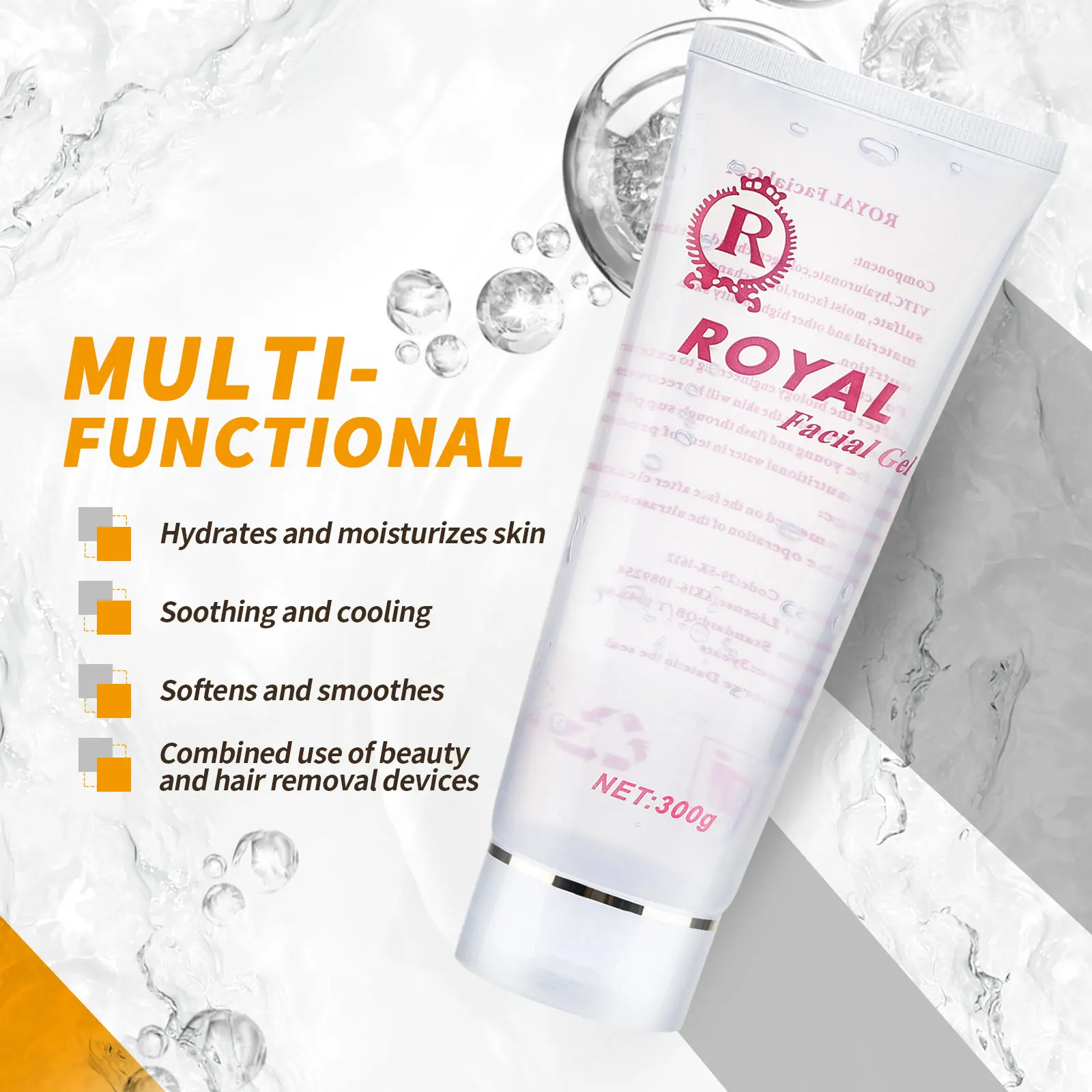 1PCS Cooling Gel Use with for Laser Hair Removal Device and RF Radio Frequency Facial Machine for Women and Man in Body 300ML