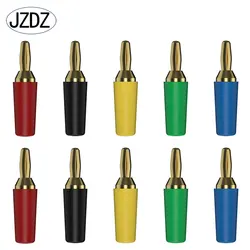 JZDZ 10 ADET 2.5 MM Muz Fiş Altın Kaplama Muz Pin Elektrik Konnektörü Aksesuarları J.10007
