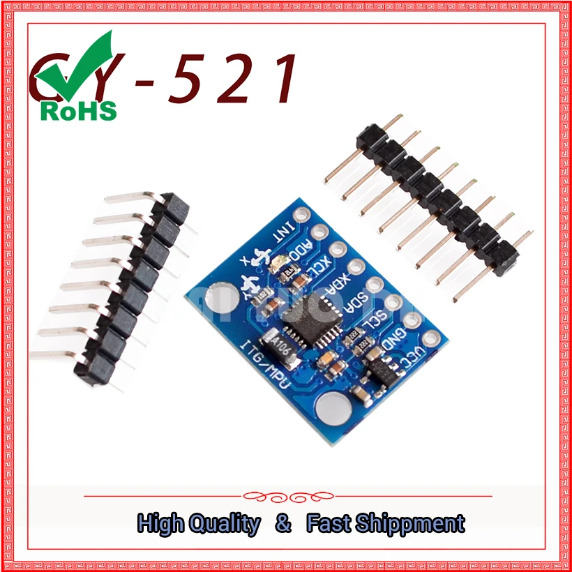 GY-521 MPU-6050 Module three-axis Acceleration Gyroscope 6DOF Module Board