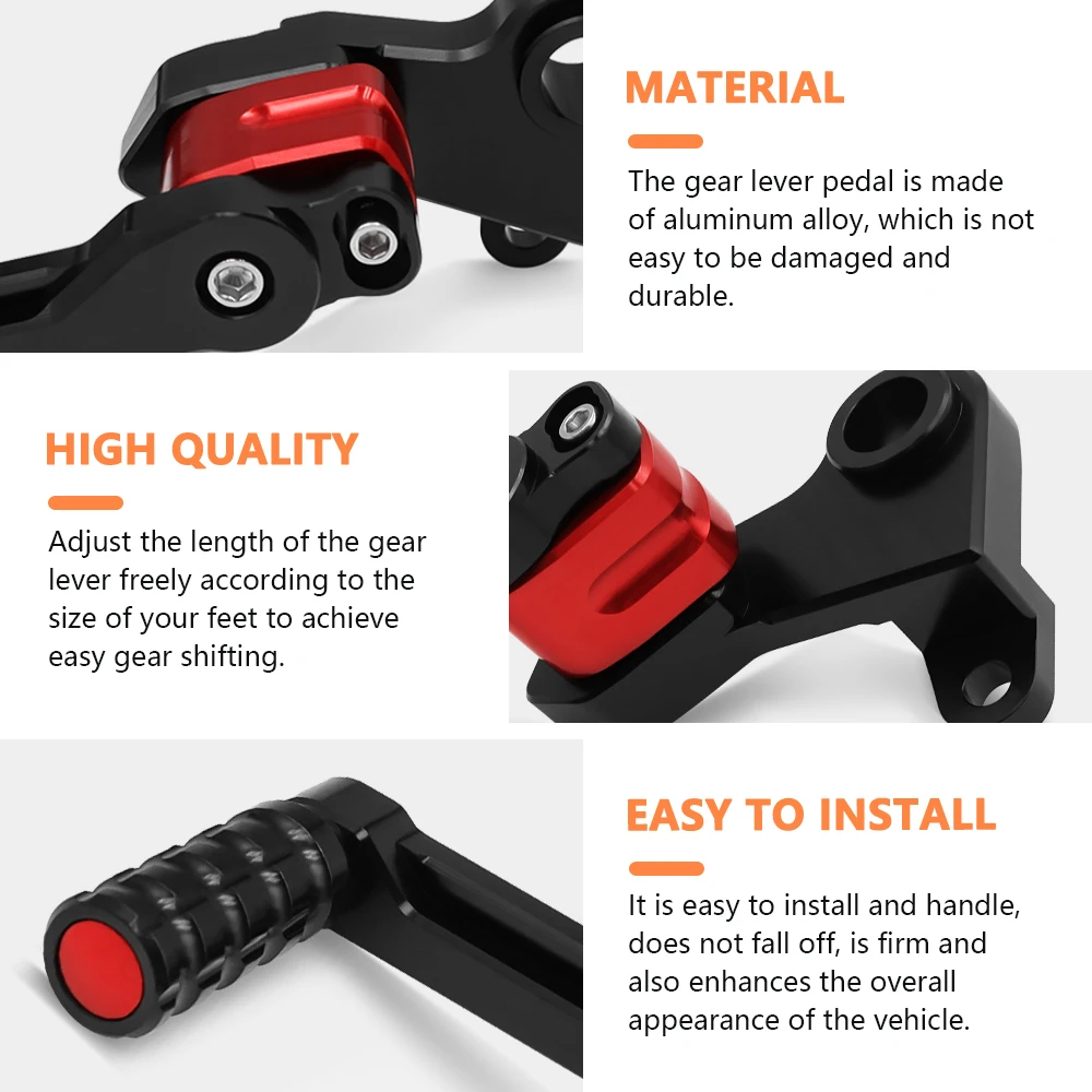للدراجات النارية قابل للتعديل والعتاد شيفتر التحول دواسة الجبهة رافعة التحول أوتاد القرد 125 2018-2025 Monkey125 2024 القرد 125 2025 #6