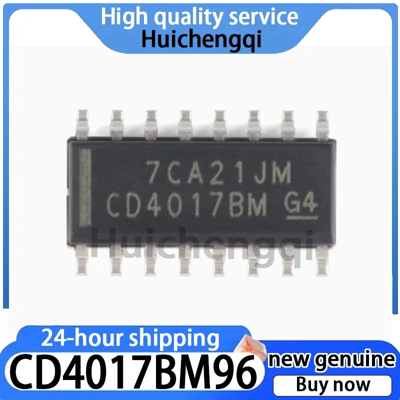 10PCS CD4017BM96 SOIC-16 10 Decoding Output CMOS Decimal Counter