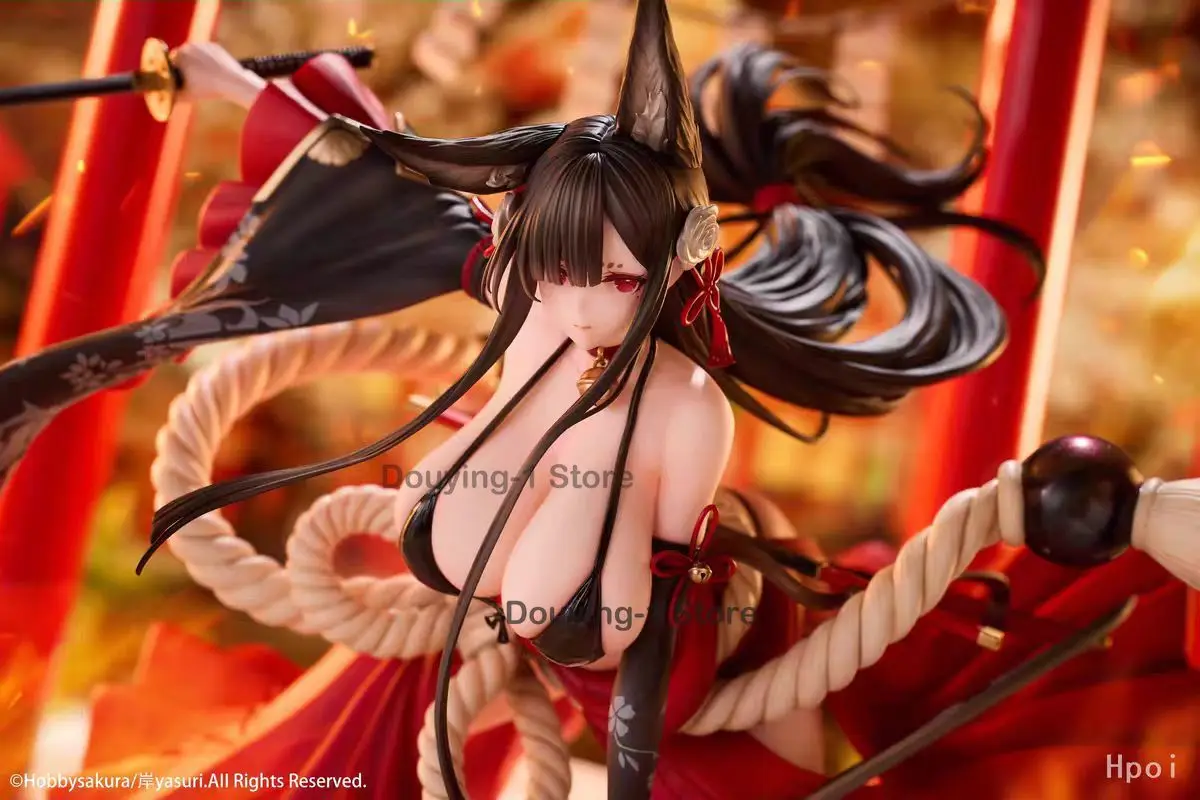 In Stock Hobby Sakura Lost Order 1/7 Geisha Fox Girl Cherry Blossom Brand New Genuine Desktop Ornaments Action Figure Model