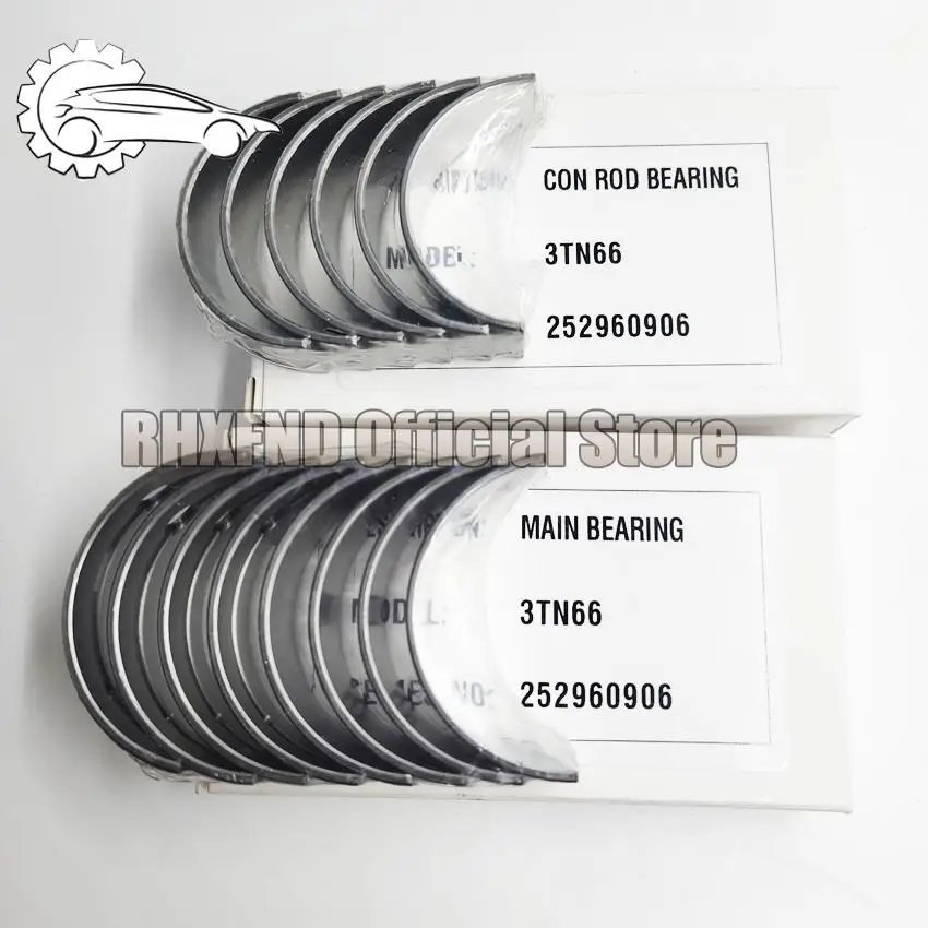 1 SET 3TN66 3TN66UJ 3TN66L 3TNA66 Crankshaft Main Bearing Conrod Bearing for Y anmar parts Mini Excavator engine