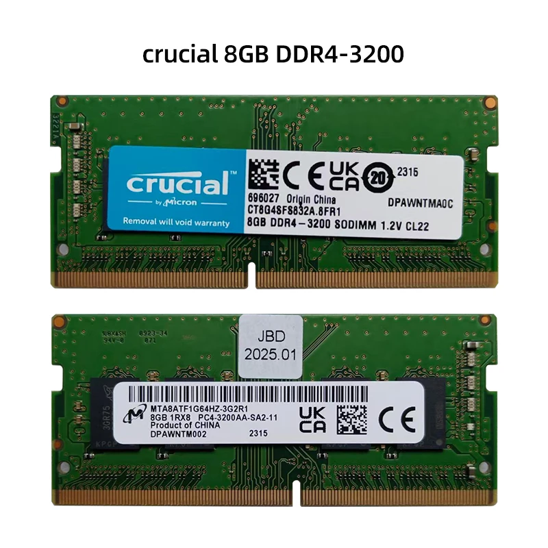 ملحقات الكمبيوتر المصغرة: ذاكرة DDR3، DDR4، DDR5، 8 جيجابايت، 16 جيجابايت، 32 جيجابايت
