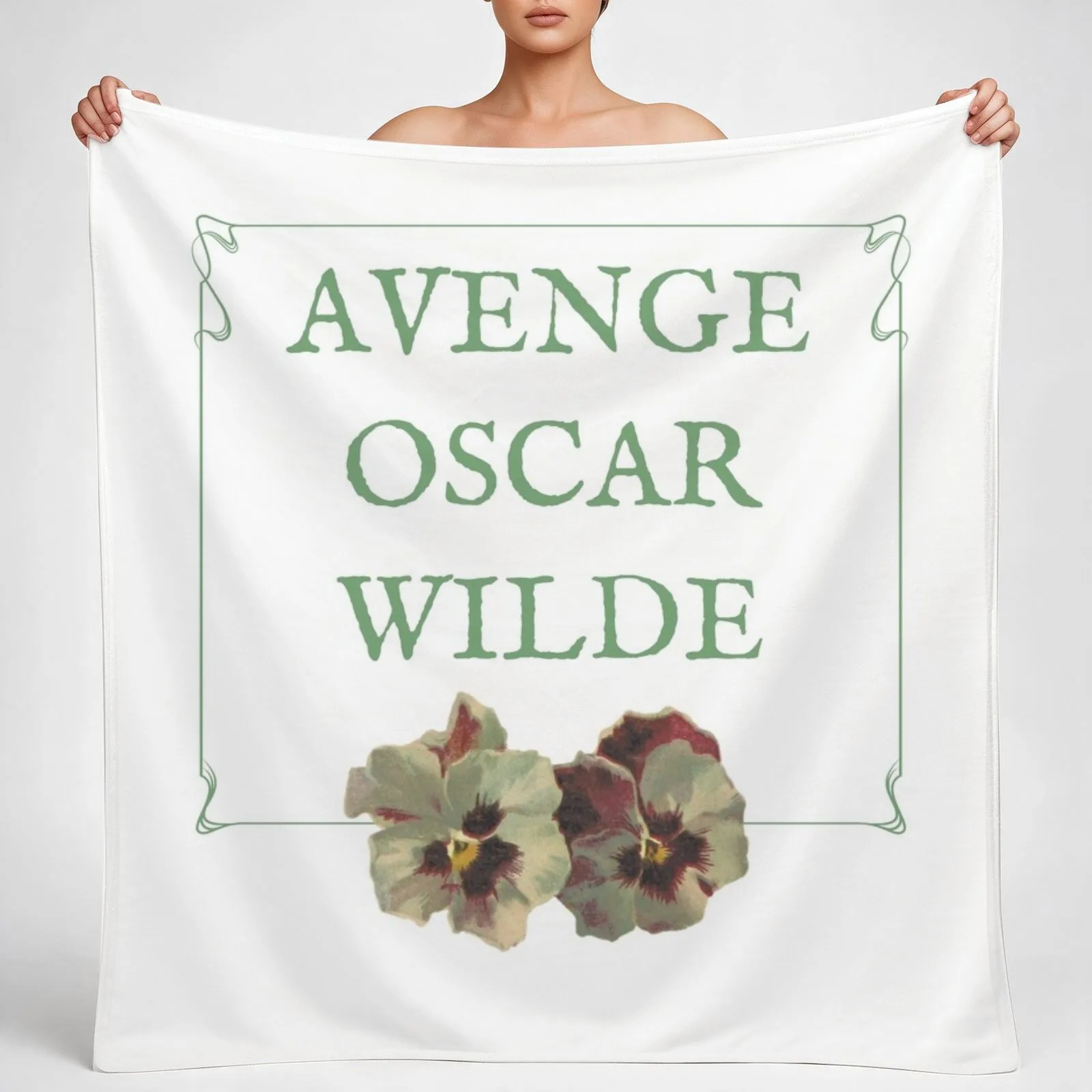 New Avenge Oscar Wilde Throw Blanket couch cozy soft plush fuzzy picnic outdoor blanket