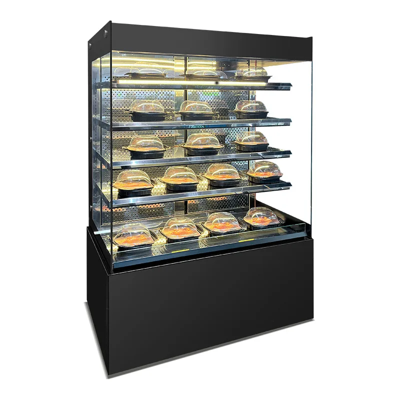 

Sam's Supermarket Grilled Chicken Insulation Display Cabinet Convenience Store Air Cooled Heating Cabinet Pizza Western Food Buf