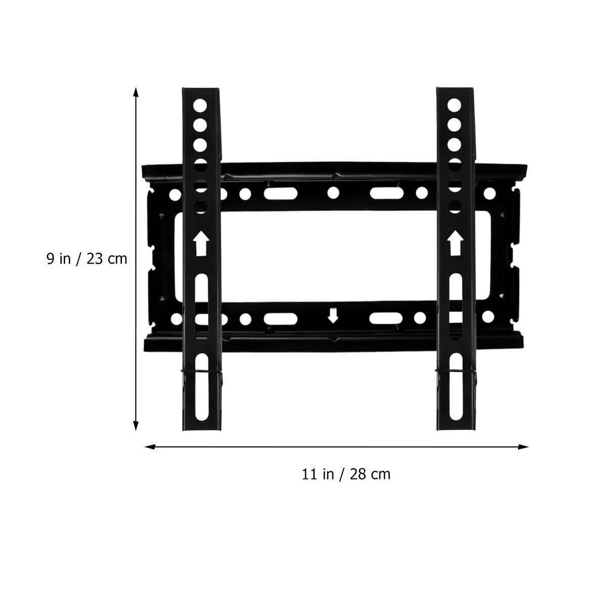 

Universal Wall Bracket Slim Steel Mount Fixed Adjustable Fit 17-43 Inch 1.2mm Thickness Black Wall Bracket