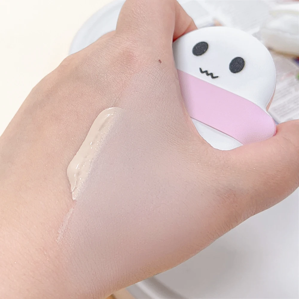 15 szt. Białe Gąbeczki do Makijażu w Kształcie Palca z Duchem, Korektor, Podkład, Puder, Gąbki Kosmetyczne, Poduszeczki do Twarzy, Narzędzia do Makijażu, Do Użytku na Sucho i na Mokro