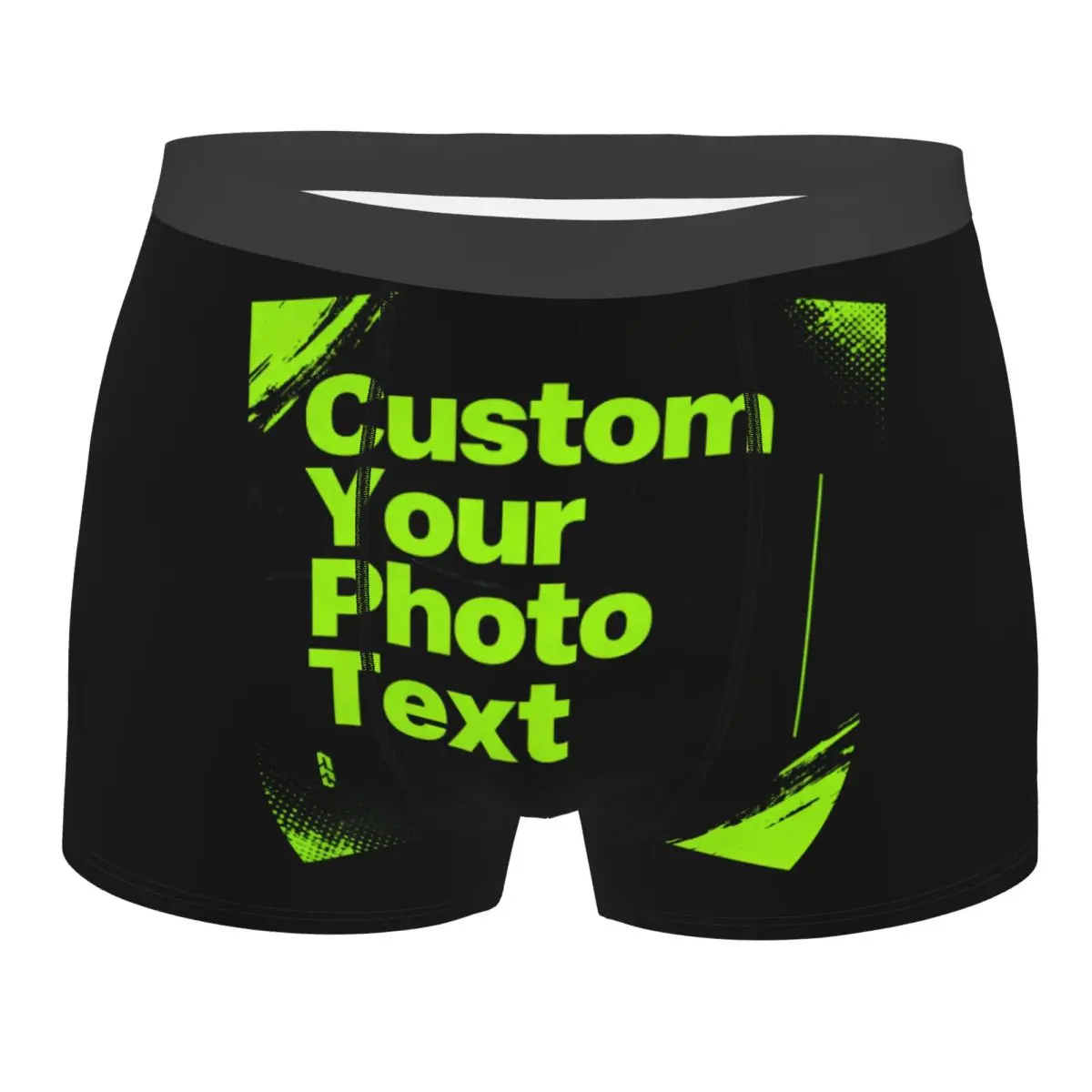 

Custom Custom Your Photo Logo Text Underwear Men Breathable Boxer Briefs Shorts Panties Soft Underpants For Homme