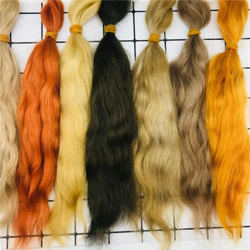 10 Grams / Bag 9 Colors Reborn Doll Mohair Wig DIY BJD OB11 Doll Reborn Baby Dolls Pure Mohair Black Gold Hair for Rebirth Doll