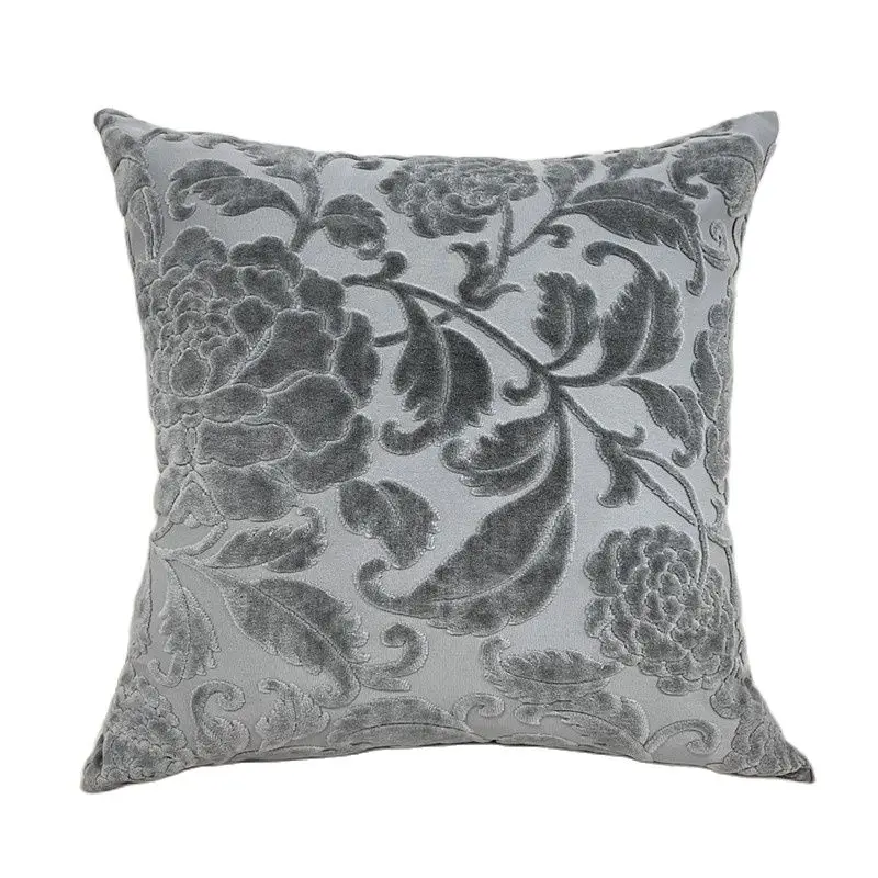 

Decorative Luxury Modern Jacquard Cutting Velvet Vintage Cushion Cover Sofa Throw Pillowcase Seat Cushion Cover Home