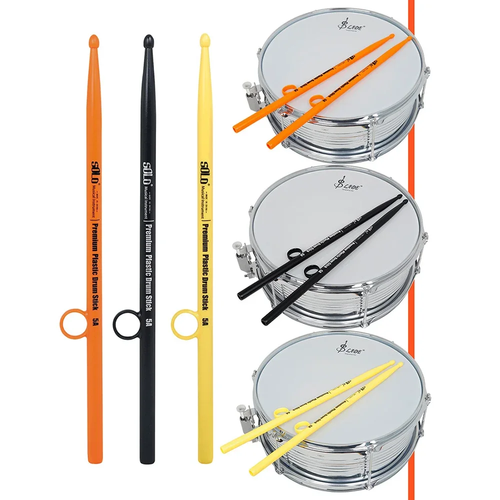 SOLO 5A Drumstick Fancy Anti-fall Drum Sticks 1-Pair Non-slip ABS Drumstick For Drum Beginner Percussion Instruments Accessories