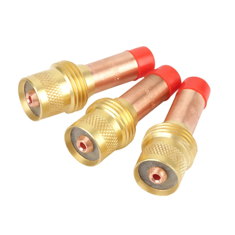 3pcs Copper Gas Lens Collet Body 2.4mm Diameter 45V26 TIG Welding Gas Lens Welding Torch Consumables For Welding Equipment