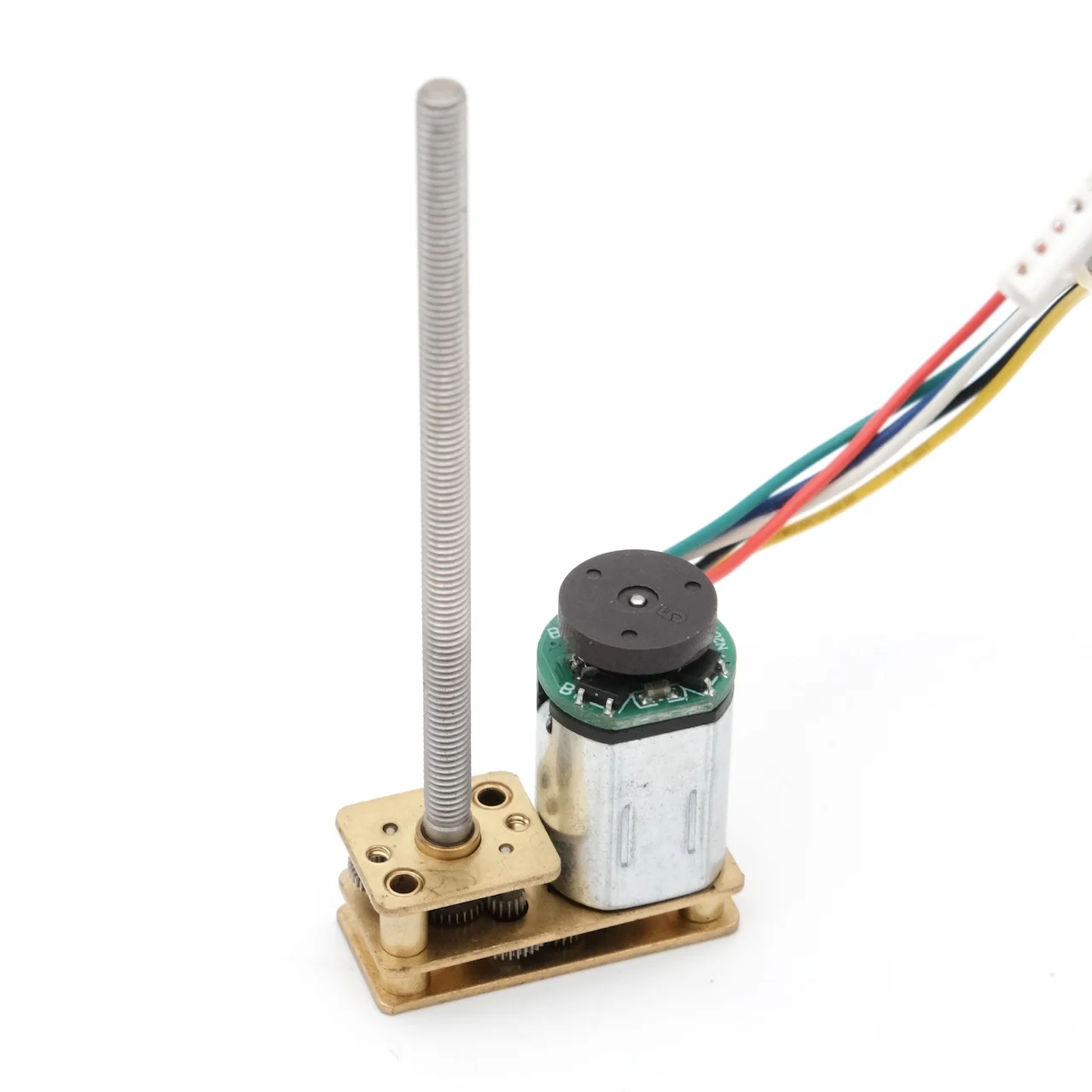 N20 DC Encoder Motor 3V/6V/12V with M3 M4 Screw Thread 55mm Long Shaft 7PPR 15-1000RPM for DIY Car Model Magnetic Encoder Motor