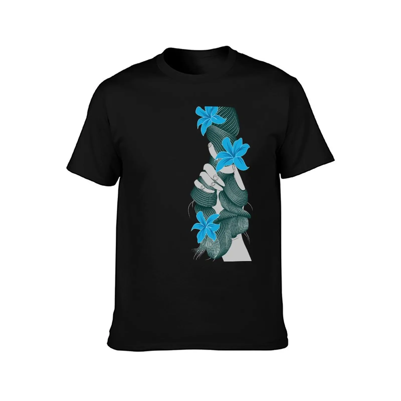 attachment T-Shirt, Summer Casual Cotton Tee, Oversized Streetwear Tops, Vintage Graphic Print, Loose Fit Short Sleeve