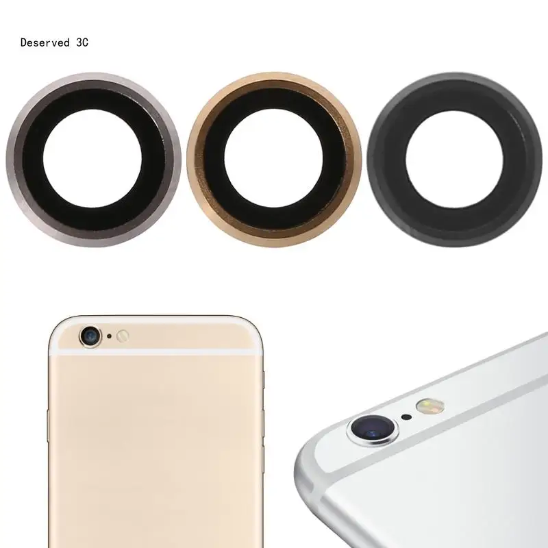 Peça reposição para telefone 6 6Plus 6s 6sPlus RearCamera Lens Back Glass Cover