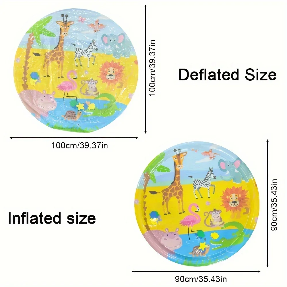 1pc Große Giraffe Aufblasbare PVC Baby Spielen Wasser Matte 90cm/35,43 zoll Kleinkind Pad Kinder Frühe Bildung aktivität Spielzeug Kissen