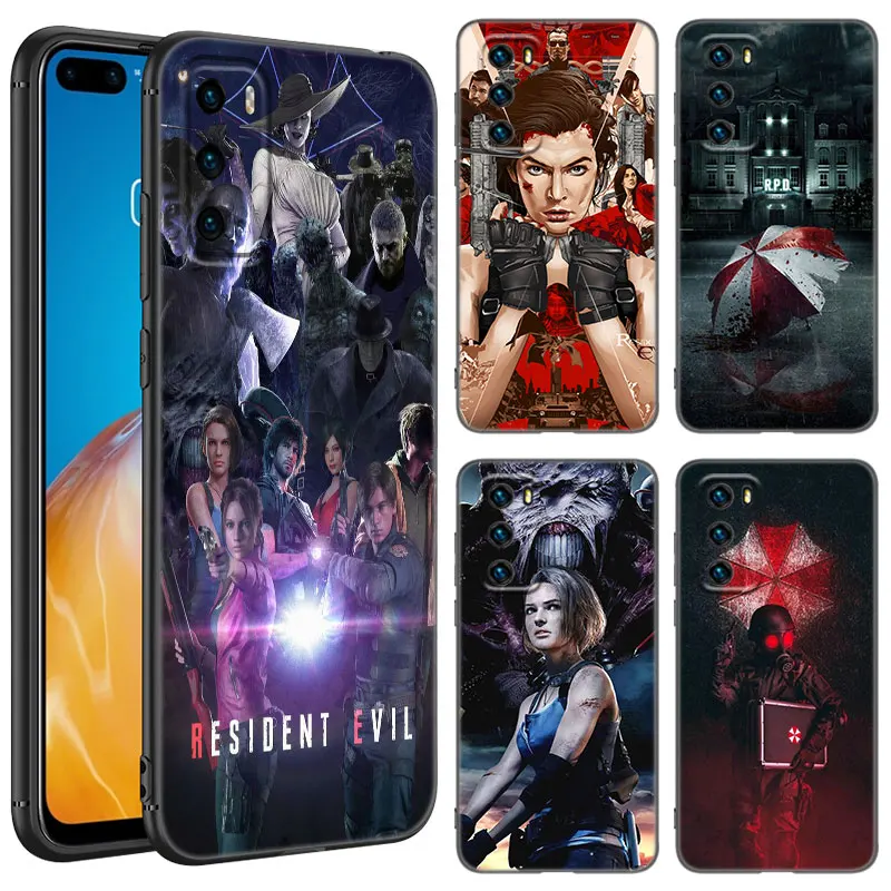 R-Resident-Game-E-Evil Phone Case For Huawei Pura 70 Ultra P20 P30 P40 Lite P60 Art P50 Pro P50E P Smart 2018 2019 2020 2021