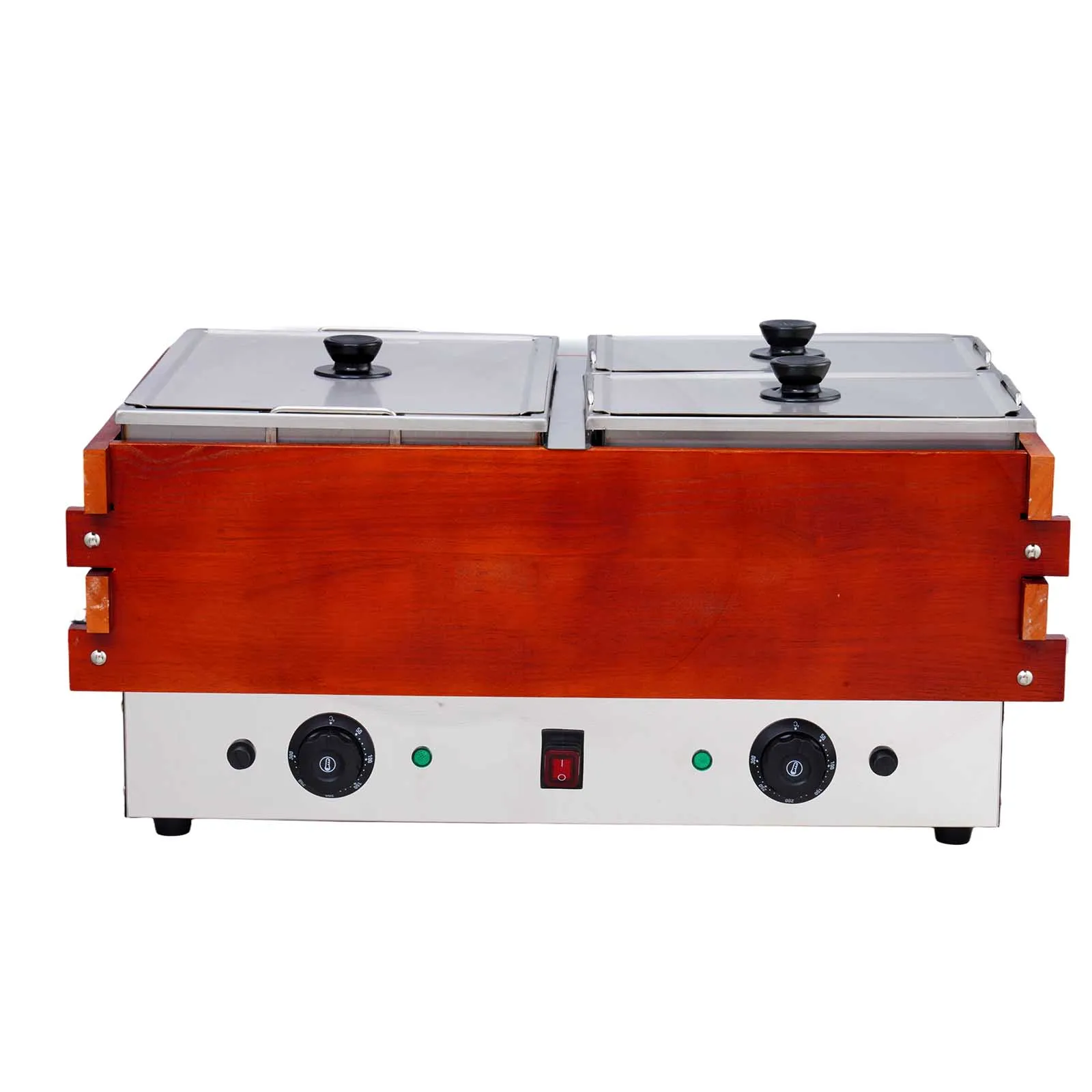 For New Commercial Electric 3kW 220V Oden Machine 304 Stainless Steel Adjustable Thermostat Push Button Control 1 Year Warranty