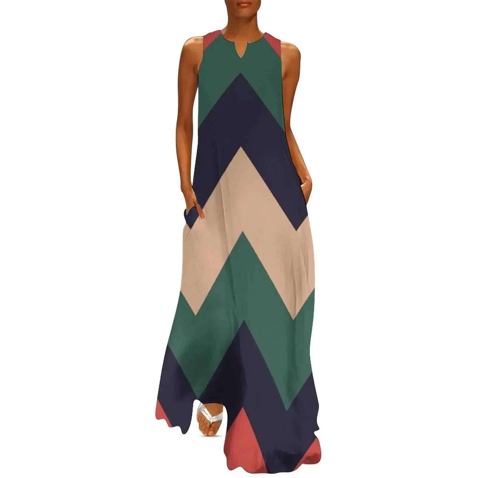 

Wes Anderson Rushmore Chevron Long Dress dresses ladies 2025 summer luxury woman party dress Dress women Women's