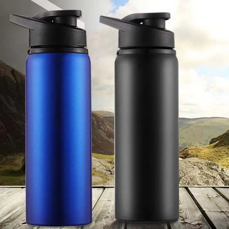 

1-3PCS Stylish Portable Stainless Steel Sports Water Bottle Leisure Bike Riding Drinking Water Bottle Outdoor Sport Travel Cup