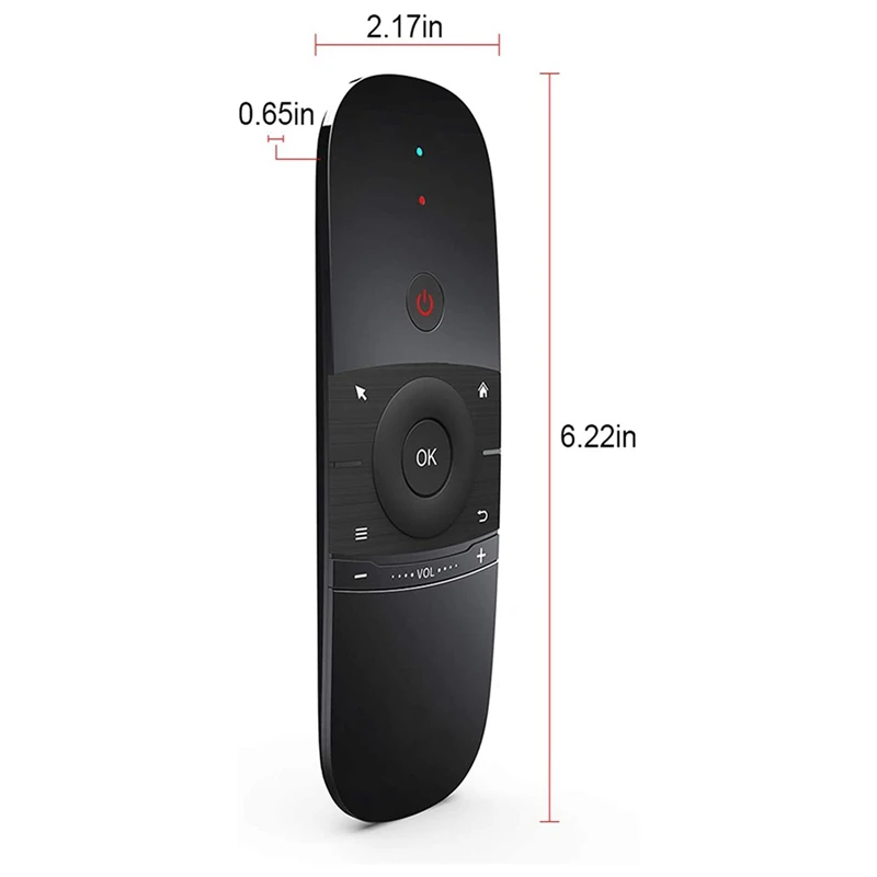 Air Remote W1 2.4G Air Mouse Wireless Keyboard Infrared Remote Learning 6-Axis Motion Sense Remote For Android TV BOX