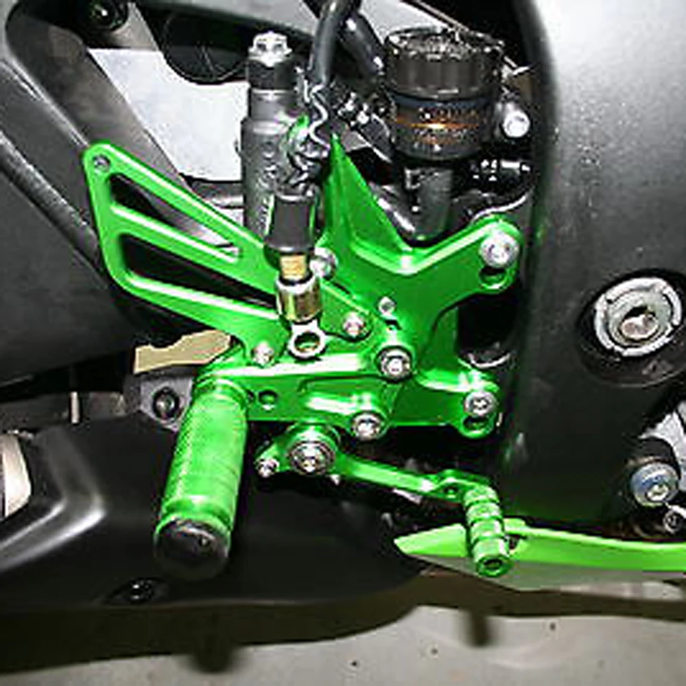 For Kawasaki ZX10R 2011-2020 2019 2018 2017 2016 2015 2014  Motorcycle CNC Rearset Footrests Rear Footpeg Foot Pegs Rest Pedal