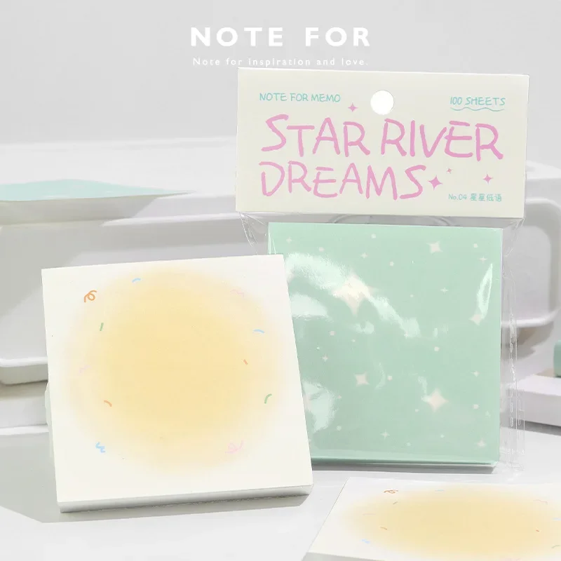 100 шт., серия Star Broken Dream, художественный стиль, записная книжка, студенческая памятка, украшение для ручного счета, блокнот для заметок с коллажем