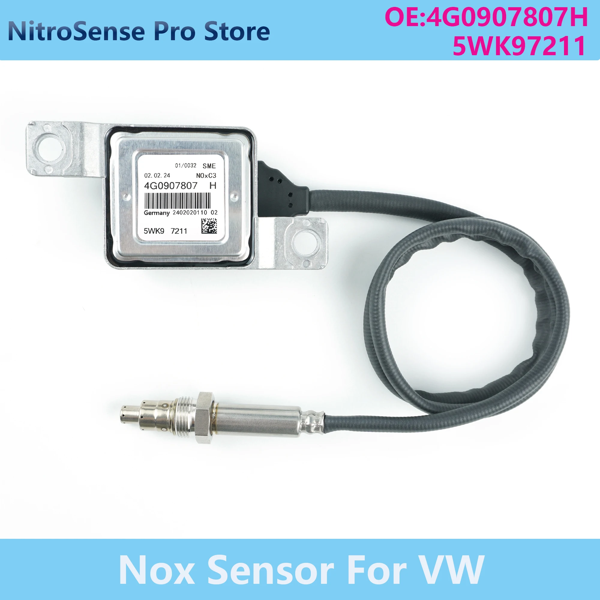 

Новый датчик оксида азота 4G0907807H 5WK97211 5WK97211 подходит для VW AUDI A6 A7 2015-2018