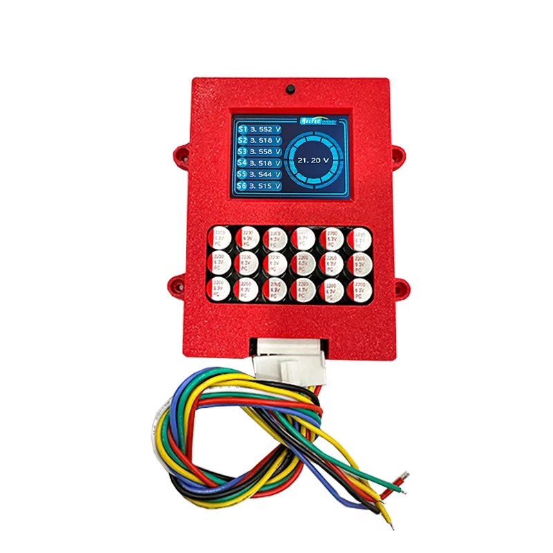Heltecbms 4S 6S 8S 5A Balancer mit Spannungsanzeige TFT Lipo/lifepo4 Batteriespannungstester Energieübertragungs-Equalizer 4