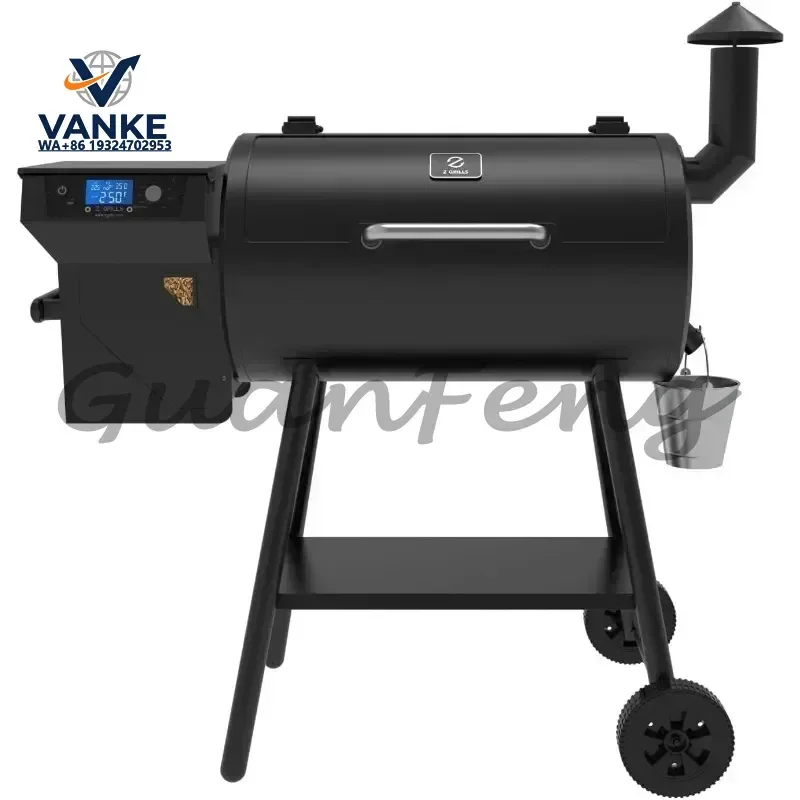Commercial 8 in 1 BBQ Grill Upgrade Wood Pellet Smoker, with Latest PID Technology LCD Controller