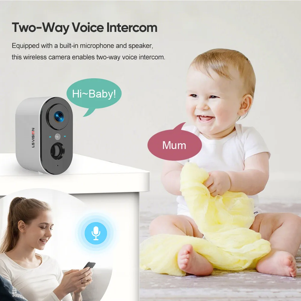 LS VISION 4MP WiFi/4G Telecamere di sicurezza Telecamera WiFi esterna wireless alimentata a batteria Faretto PIR Rilevamento umano Conversazione bidirezionale UBOX