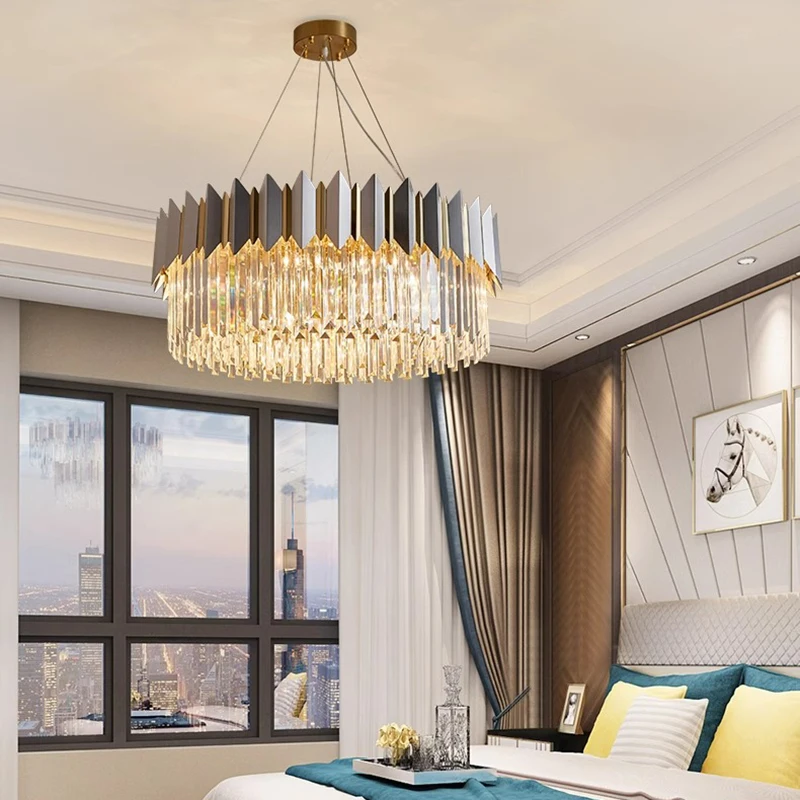 home decorationPendant lights, luxury crystal living room chandelier, bedroom Pendant lamp, ceiling light, indoor lighting