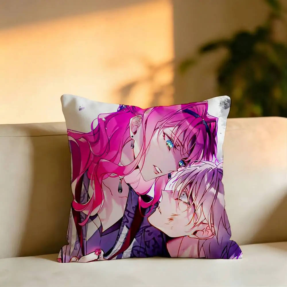 Manga V-Villains Are Destined to Die Pillow Case Square Double-Sided Sofa Cushion Cover Bedroom Bedside Pillow 6