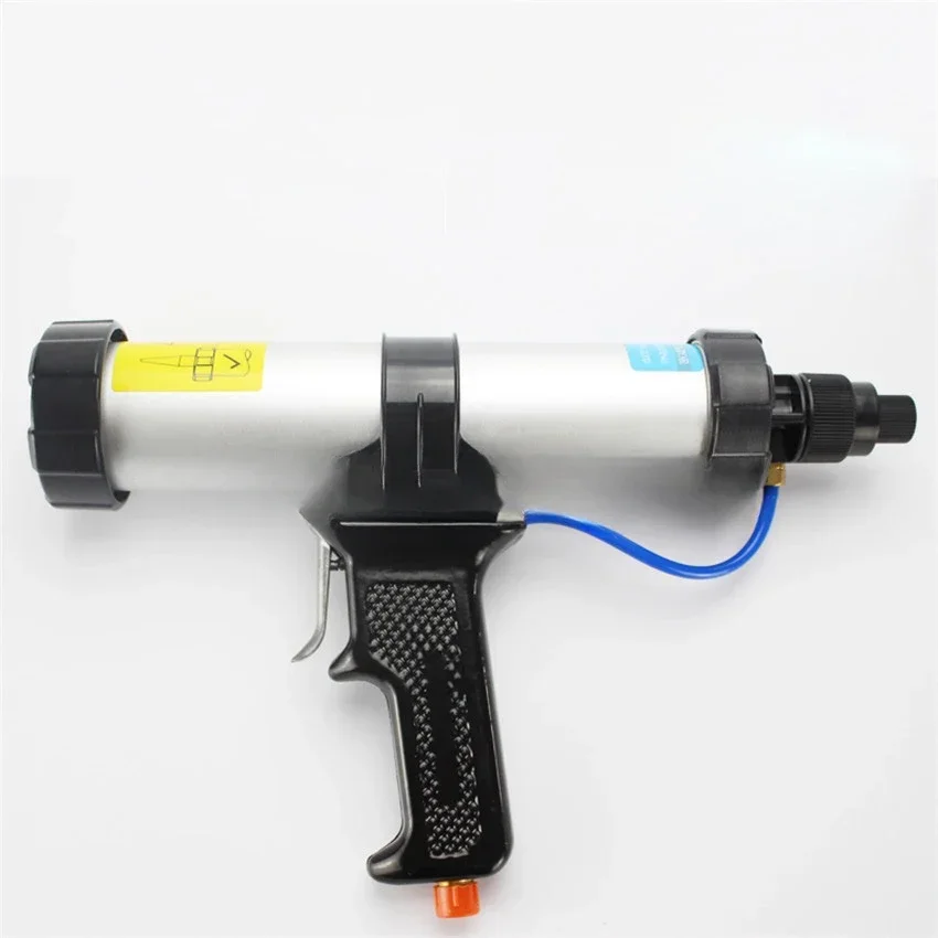 300ML glass glue gun PU sealant gun air caulking gun,sausage type pneumatic caulking gun noise less than 70dB