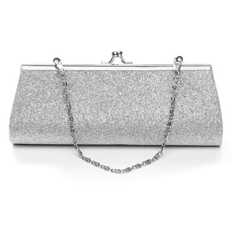 Women Glitter Clutch Purse Evening Party Wedding Banquet Handbag Shoulder Bag