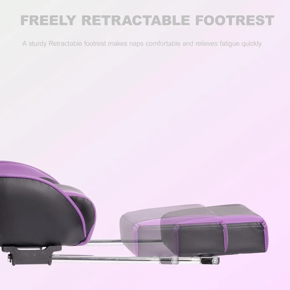 Gaming Stuhl Racing Stil Bürostuhl Einstellbare Massage Lenden Kissen Drehbare Rocker Liege Hohe Rückenlehne Ergonomische Computer De