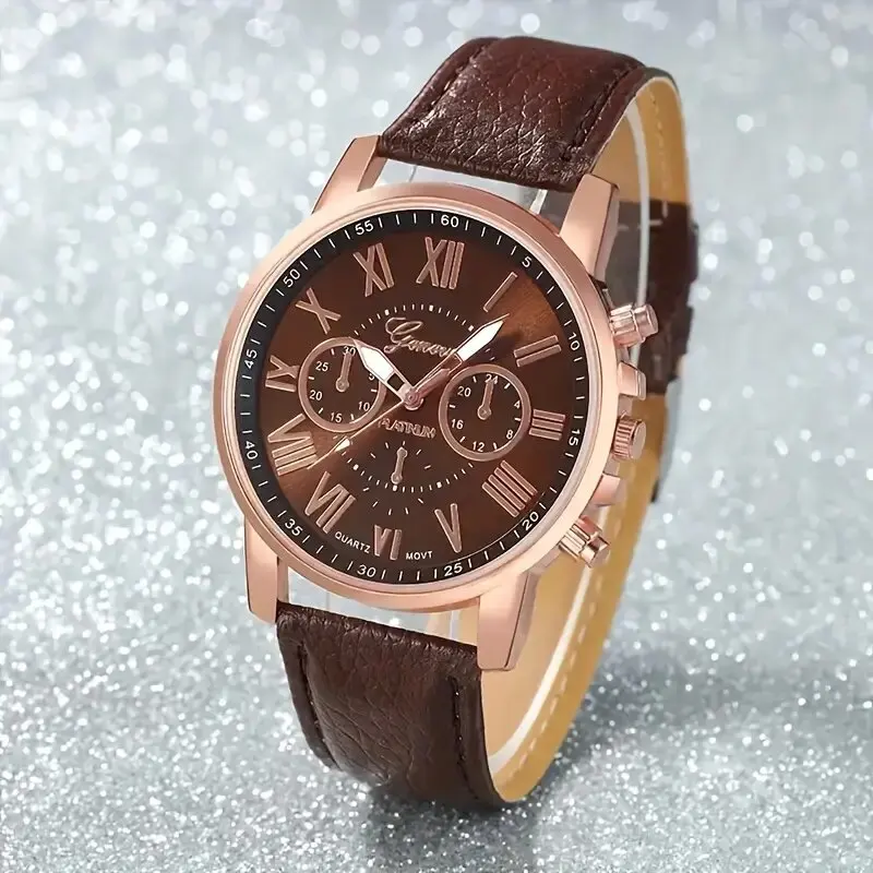 10-piece fashion quartz watch set with different colored straps, suitable for daily wear and can be given as a gift to friends