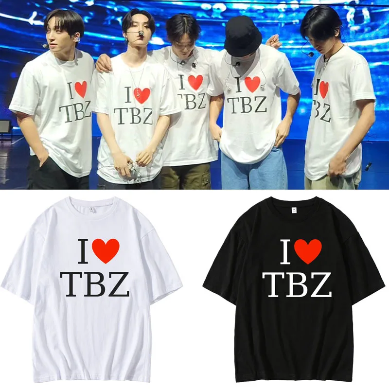 KIPOP THE BOYZ WORLD TOUR Loose Cotton T-shirt TBZ Concert Clothes Kevin SangYeon Hyun Juyeon Jae Jacob YoungHoon KimSunWoo