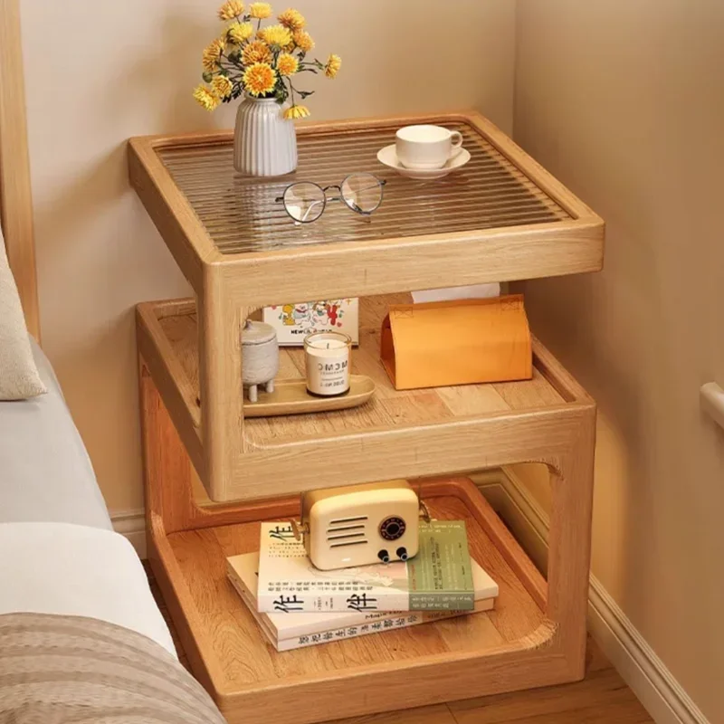 

Bedside table solid wood small cabinet modern simple small household storage cabinet bedroom nightstand