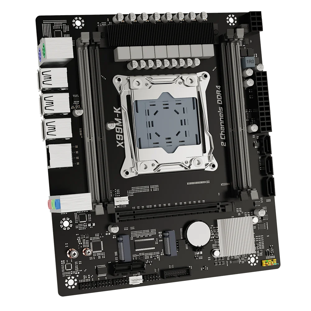 ชุดคอมพิวเตอร์เล่นเกม X99 8-Phase LGA2011-3 พร้อมซีพียู Xeon E5 2630 V4 แรม 16G=2*8G DDR4 REG ECC ชื่อ/NGFF SATA M.2 WIFI M.2