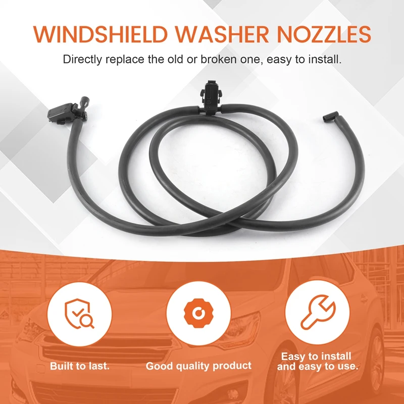 New Windshield Windscreen Washer Nozzle Jet Hose A1698600492 For -Mercedes-Benz A W169 2004-12 /B W245 2005-11 No Heated