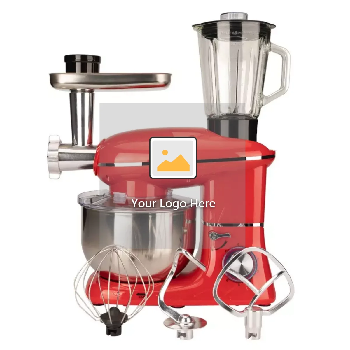 

5L 6-speed Electric Stand Mixer With Juicer And Meat Grinder